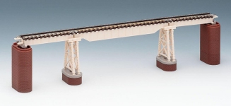 Tomix X032779 - N - Deck-Träger-Brücke - elfenbein